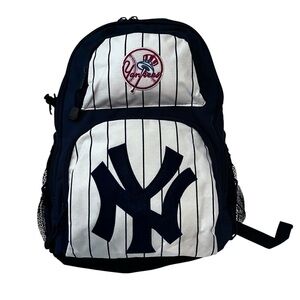 New York Yankees Backpack Pinstripe MLB Genuine Merchandise School Travel Bag